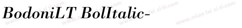 BodoniLT BolItalic字体转换